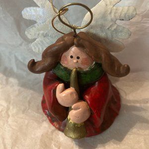 ANGEL HORN METAL ANGEL NEW CAN  BE SMALL TREE TOP